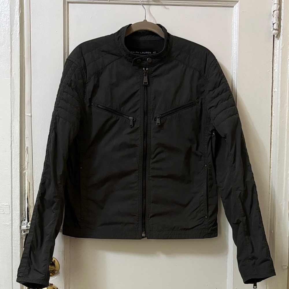 Ralph Lauren Dark Jacket with Zippered Accents Size M